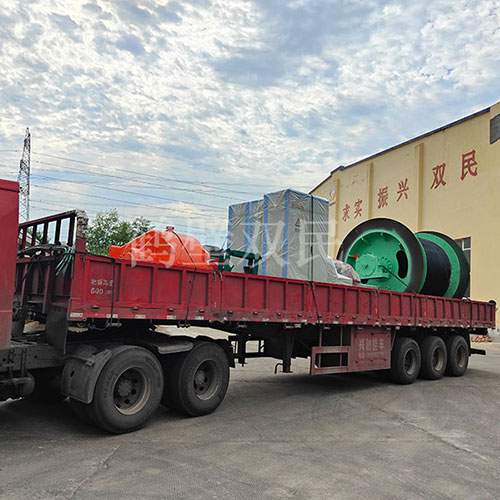 鶴壁雙民租賃絞車JK-2×1.8P礦井提升機裝車發貨！